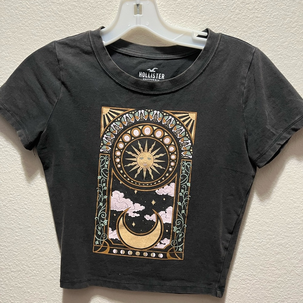 XS, gray Hollister crop top